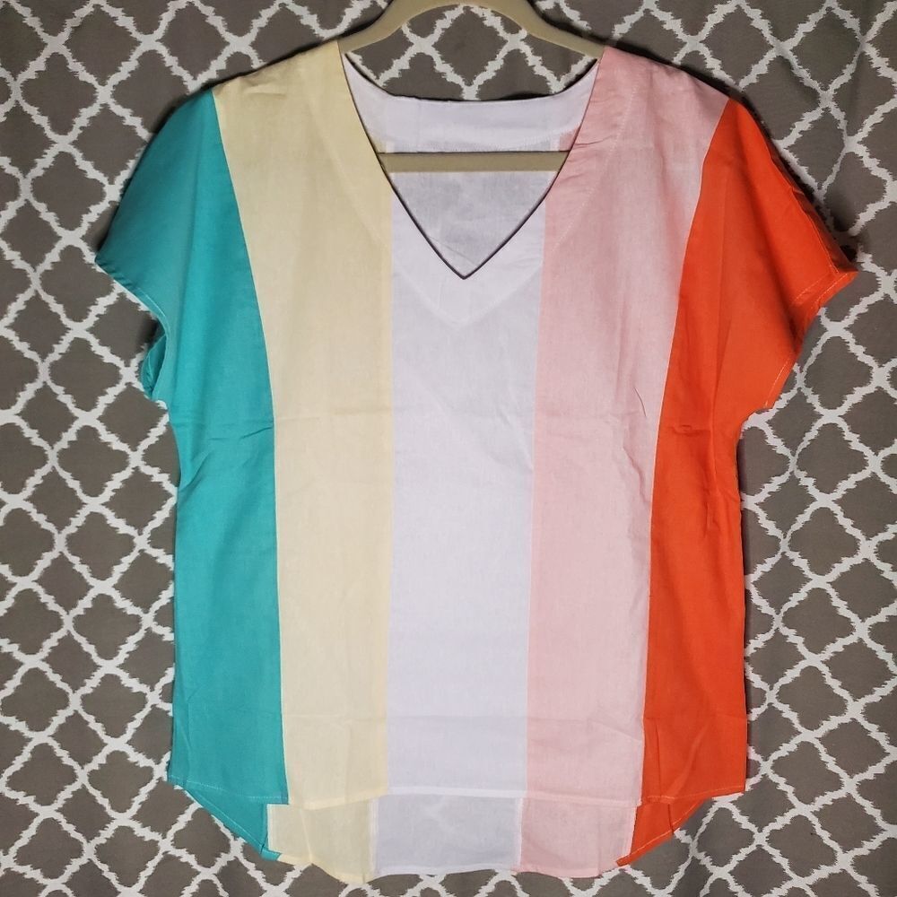 NEW Striped Boutique Dolman Top M